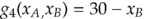 $g_4[x_A_, x_B] = 30 - x_B$